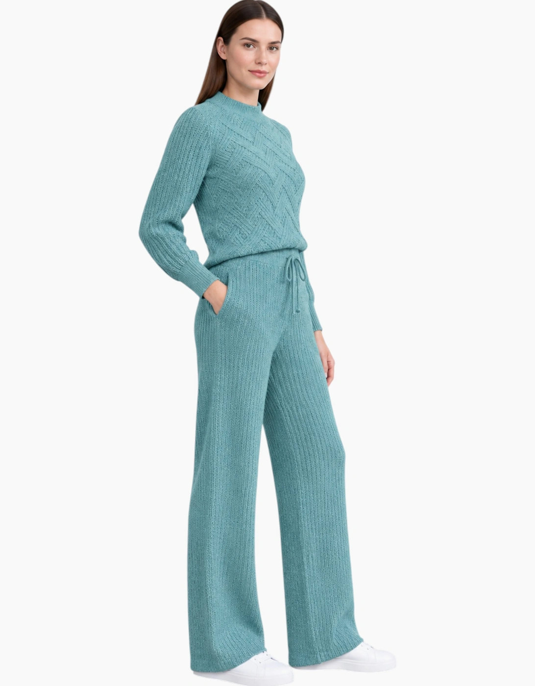 M&S Womens Kintted Loungewear Trouser Set