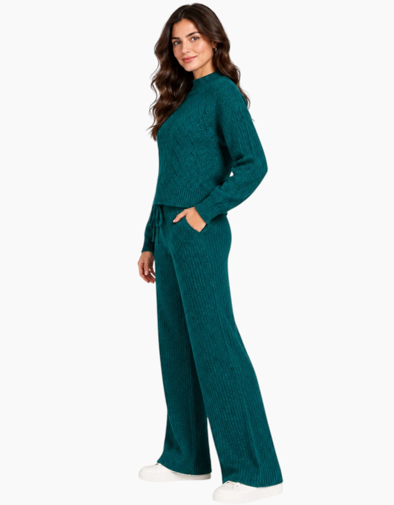 M&S Womens Kintted Loungewear Trouser Set