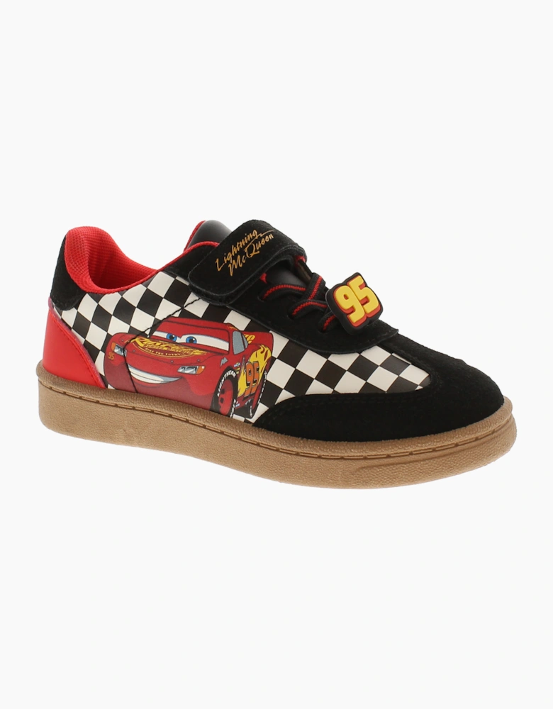 Cars Younger Boys Trainers Thanatus Touch Fastening red black white UK Size