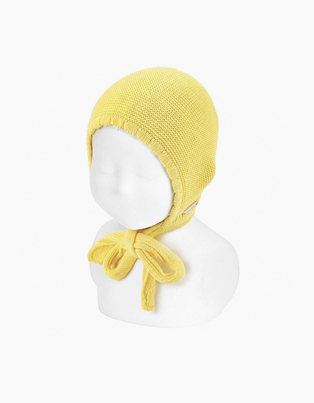 Yellow 631 Knit Tie Bonnet