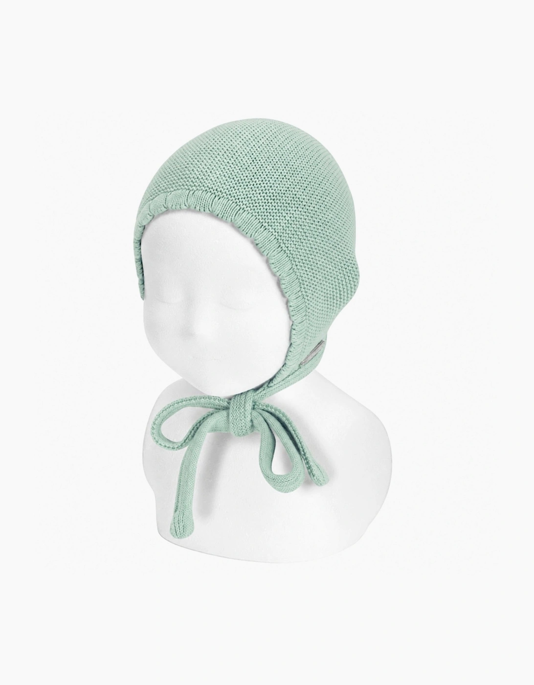 Mint Green 764 Tie Knit Bonnet