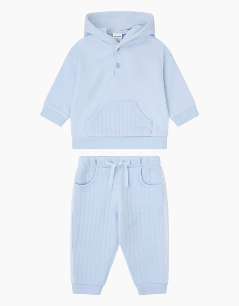 Boys Pale Blue Hooded Tracksuit