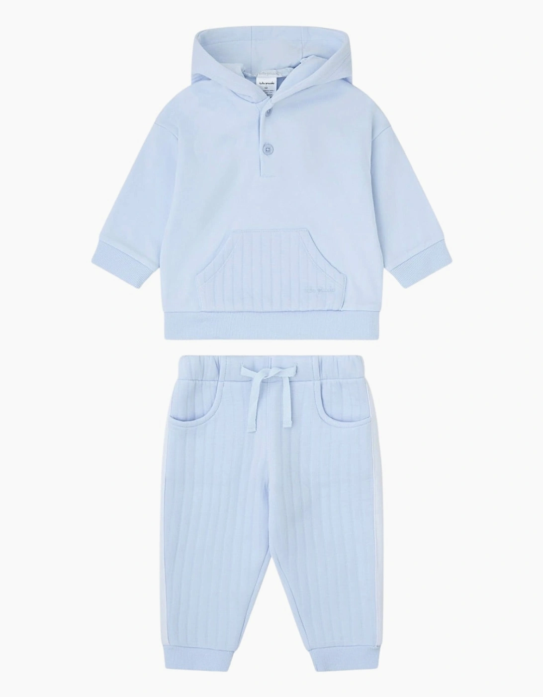 Boys Pale Blue Hooded Tracksuit