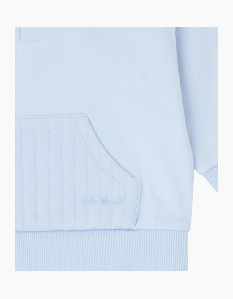 Boys Pale Blue Hooded Tracksuit