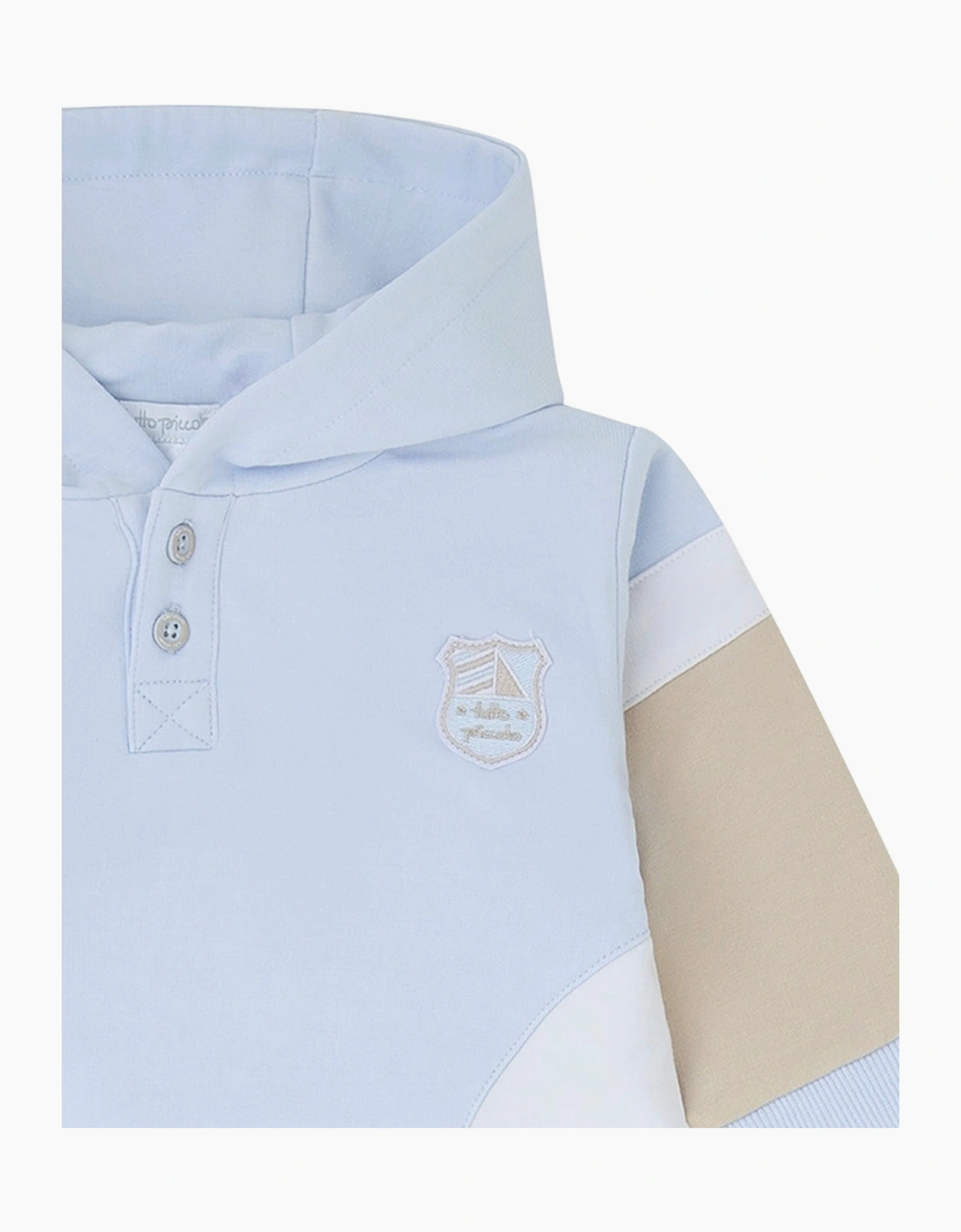 Boys Pale Blue Hooded Tracksuit