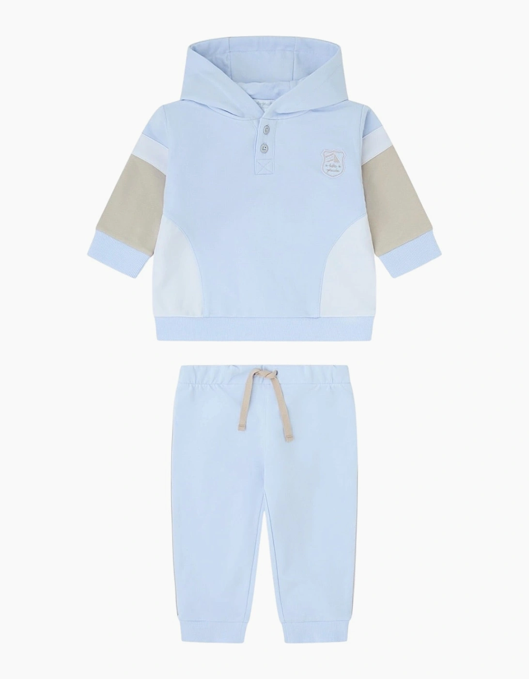 Boys Pale Blue Hooded Tracksuit