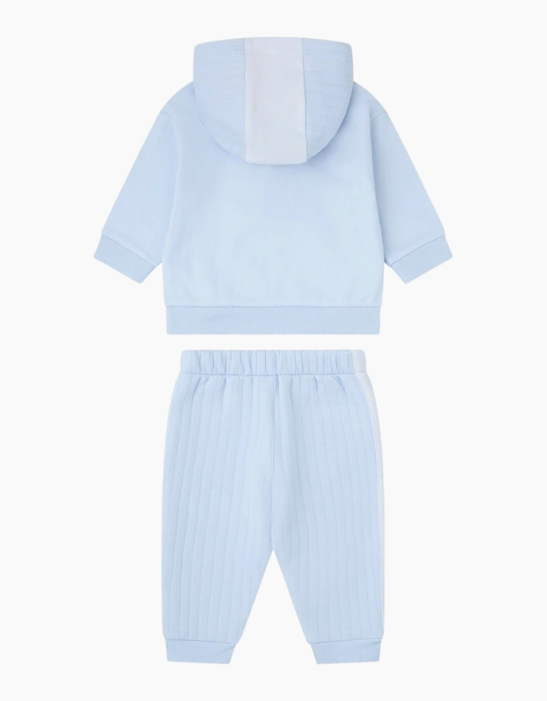 Boys Pale Blue Hooded Tracksuit