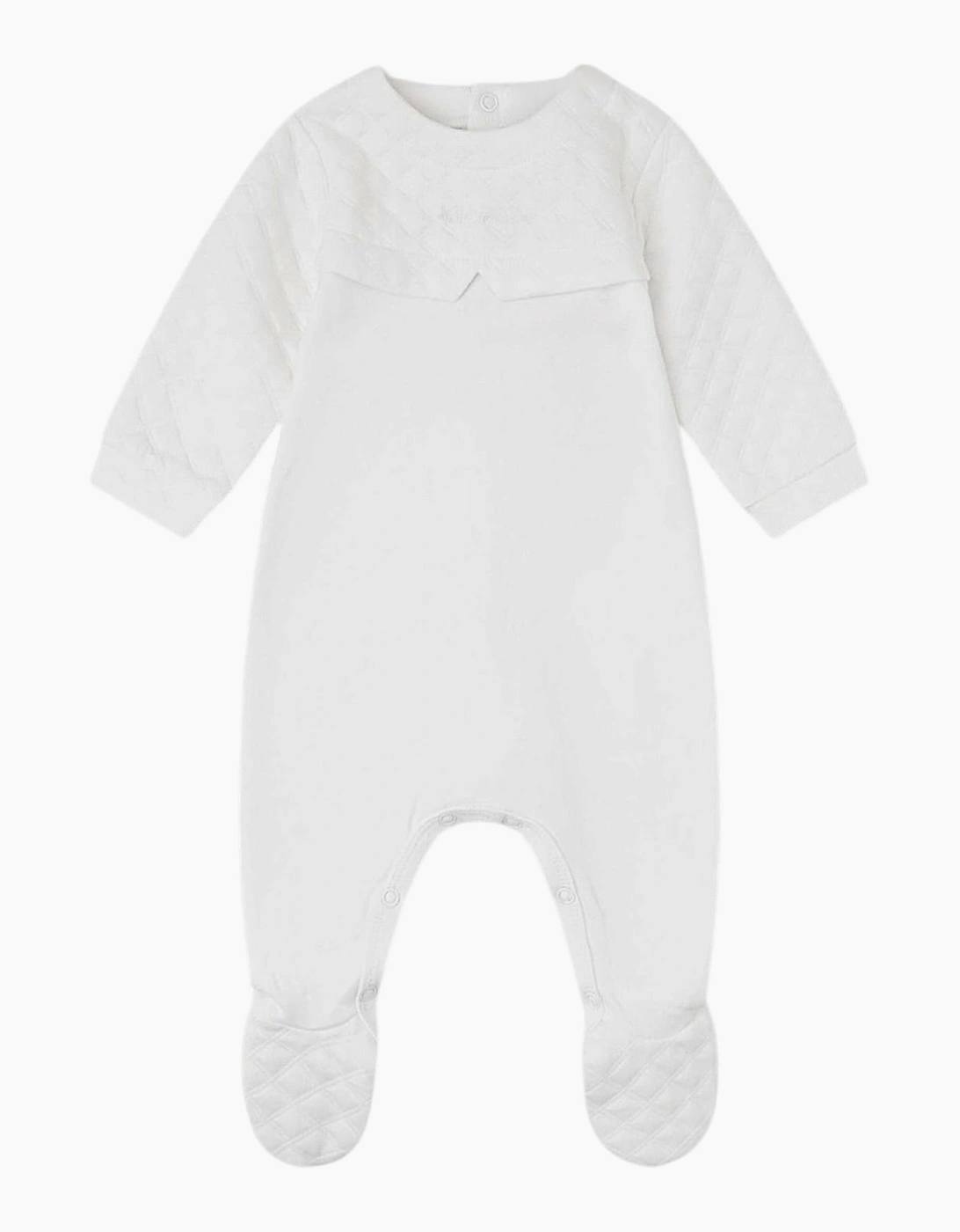 White Cotton Babygrow