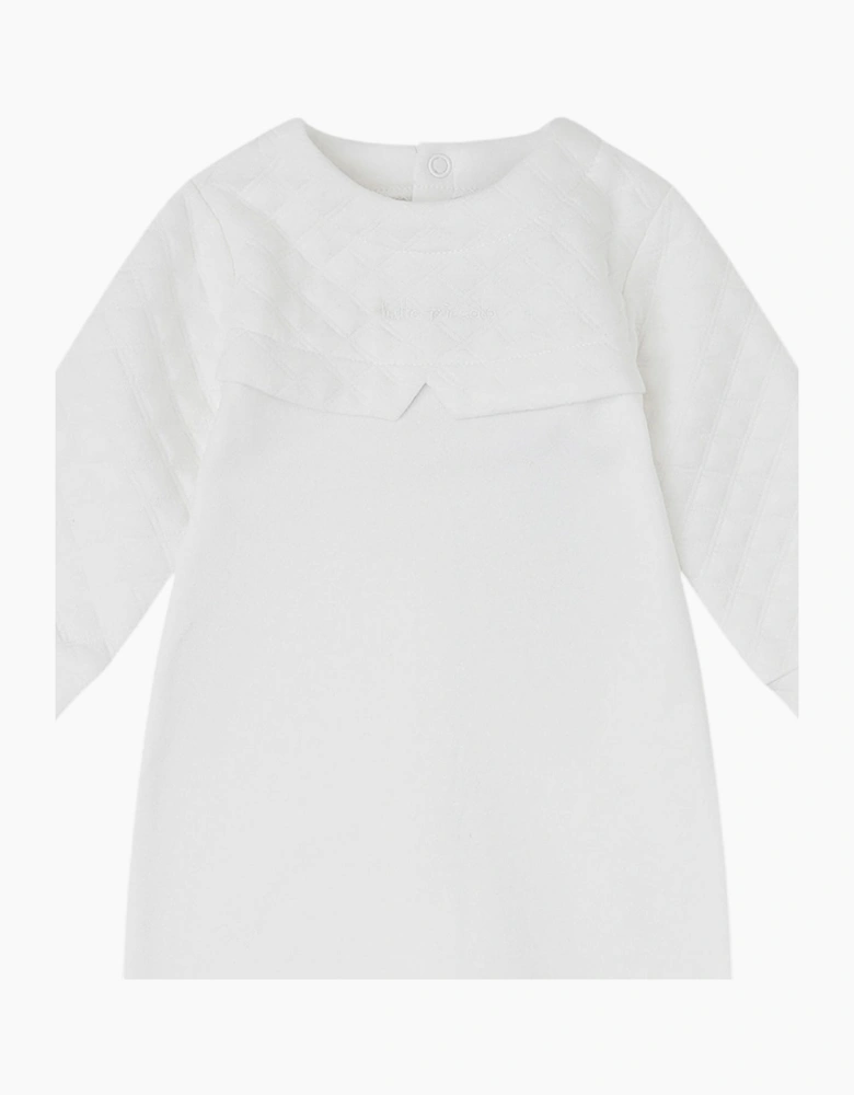 White Cotton Babygrow