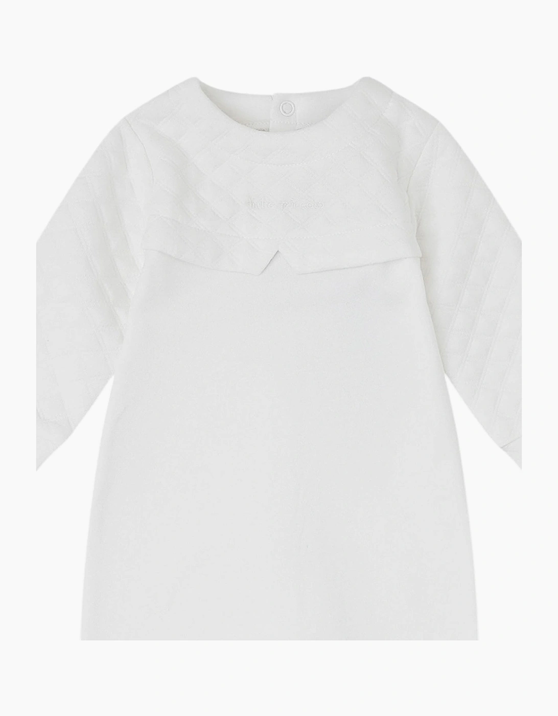 White Cotton Babygrow