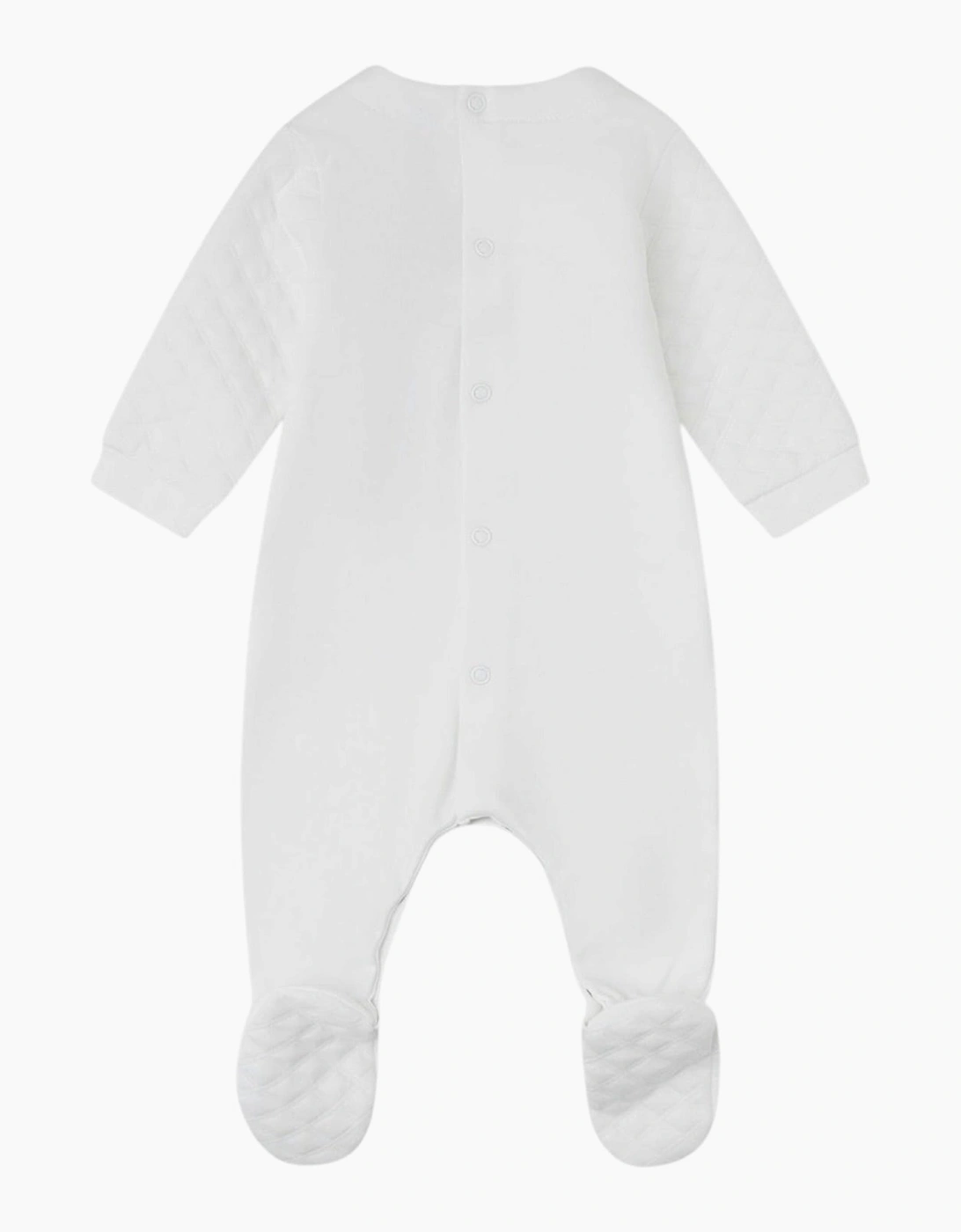 White Cotton Babygrow