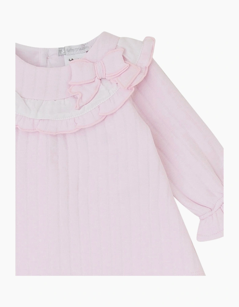 Girls Pale Pink Jam Pant Set with Socks