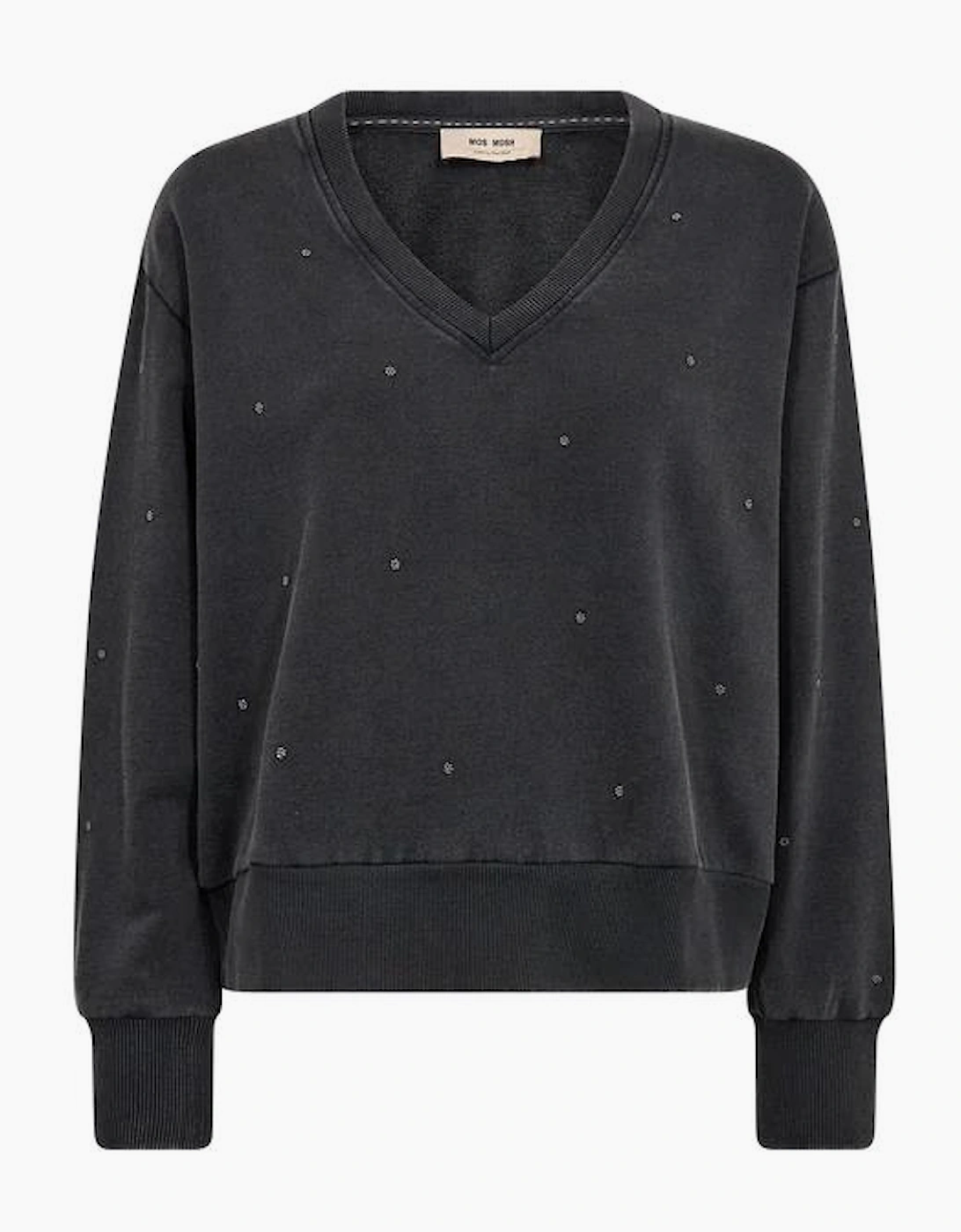Cosette v neck sweatshirt in thunderstorm