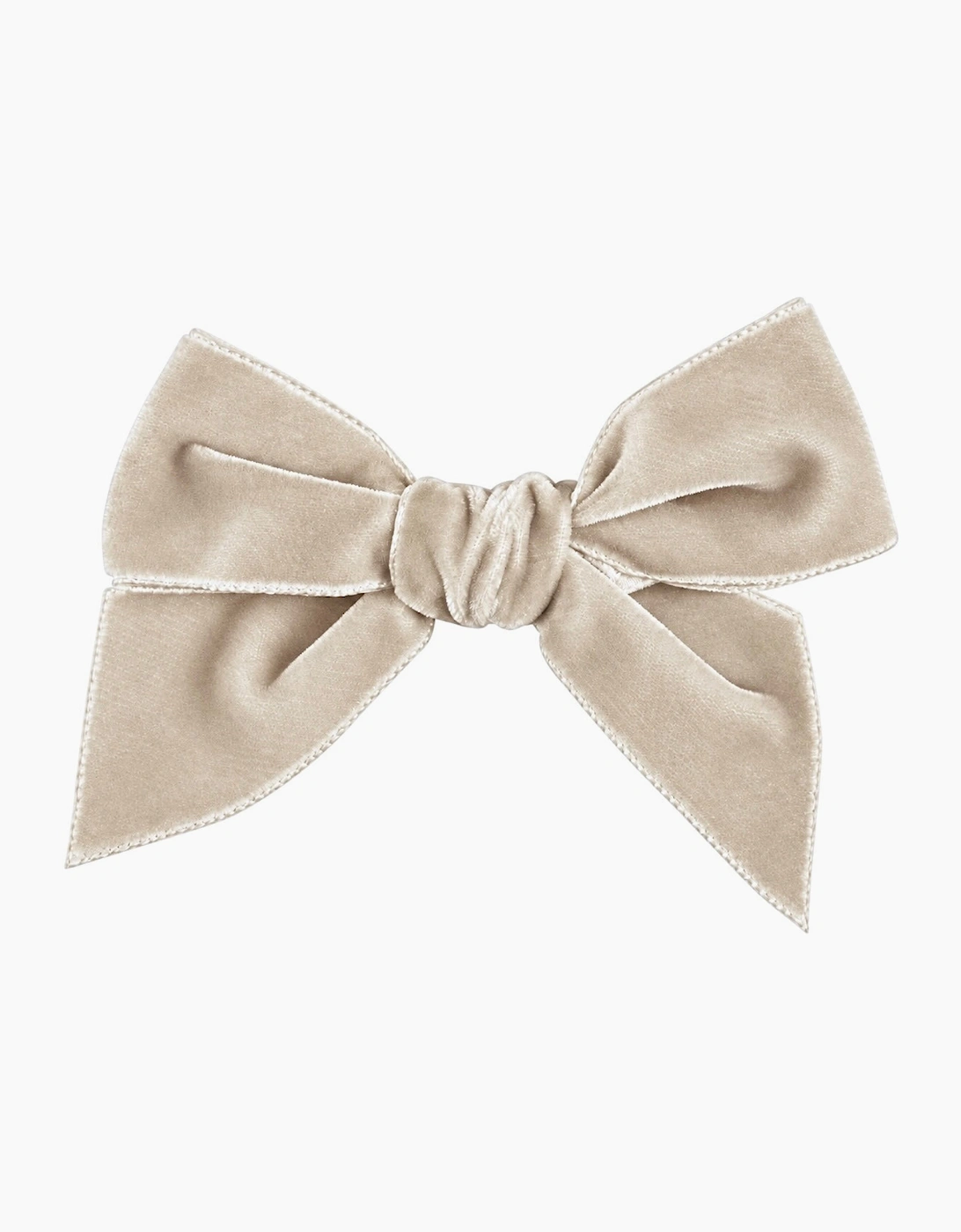 Girls Linen Velvet 10cm Bow Clip