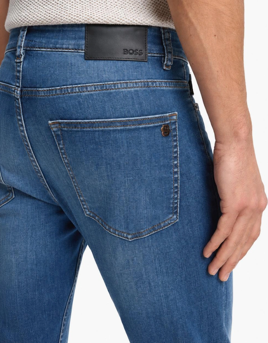 BOSS Delaware Soft Motion Slim fit Jeans Blue