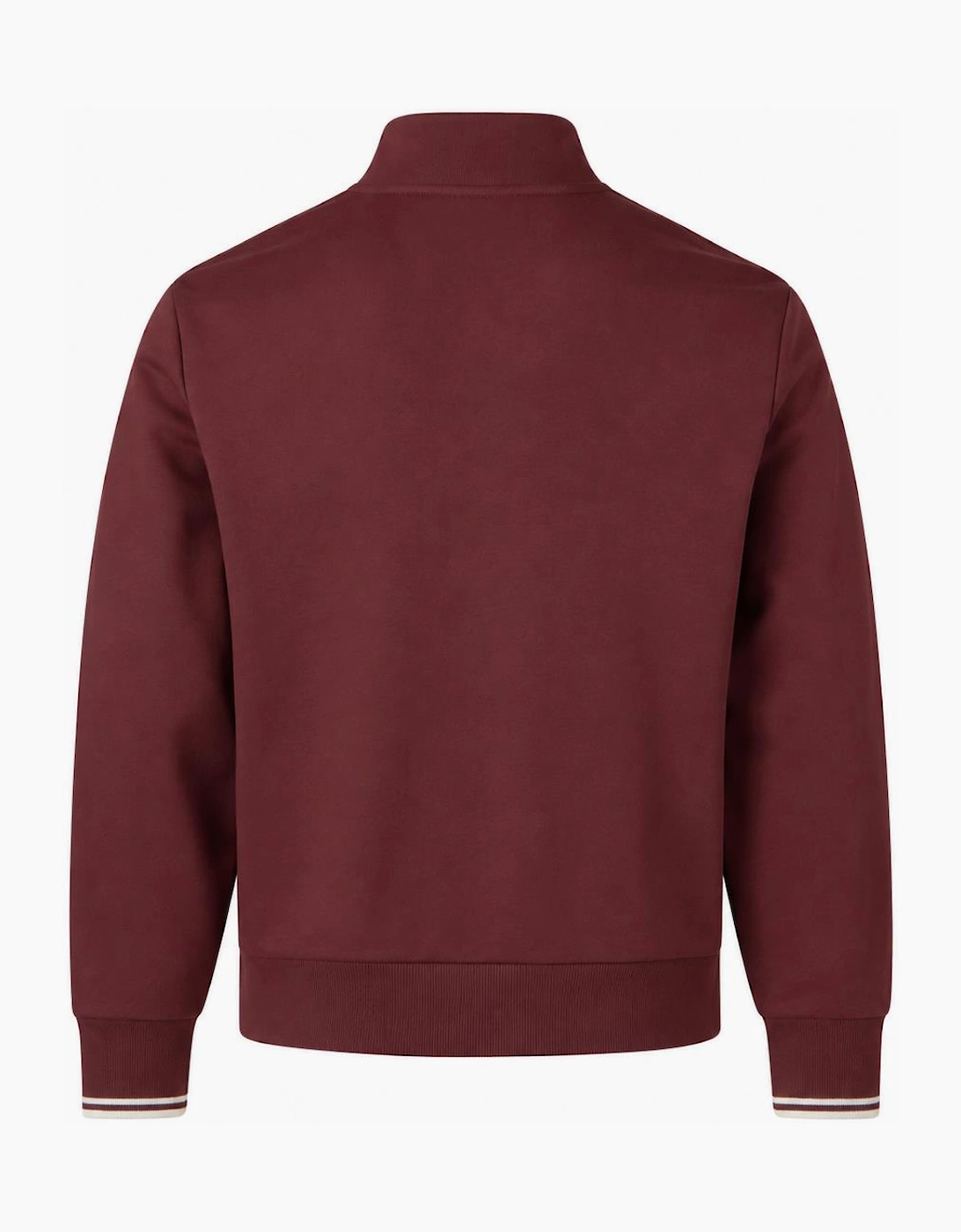 Fred Perry Half Zip Sweatshirt Oxblood/Ecru