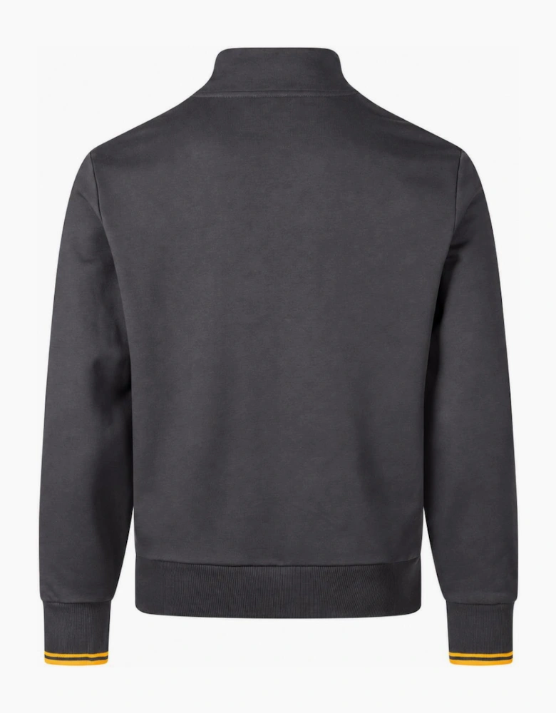 Fred Perry Half Zip Sweatshirt Anchor Grey/Golden