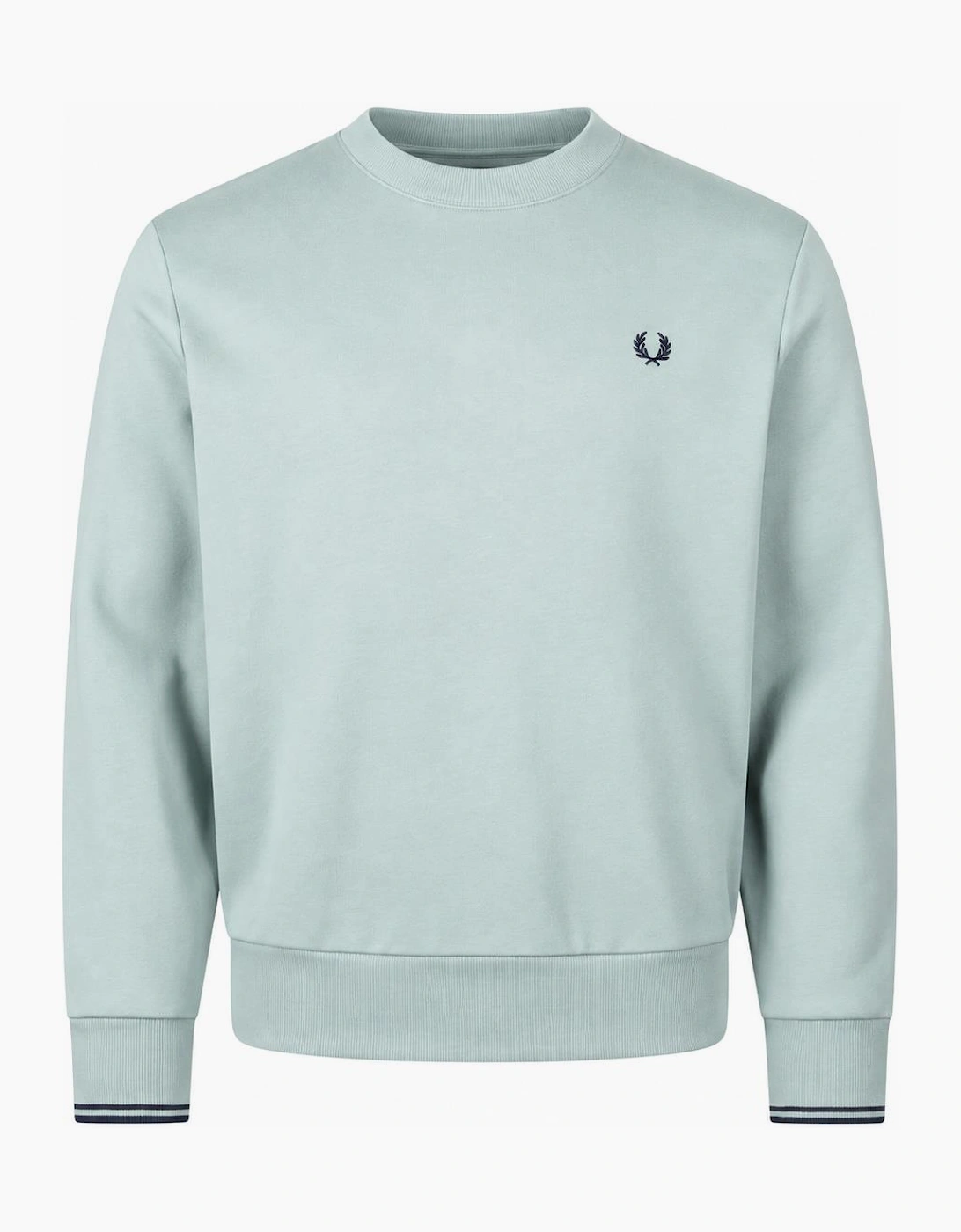 Fred Perry Crew Neck Sweatshirt Silver Blue/Dark Airforce