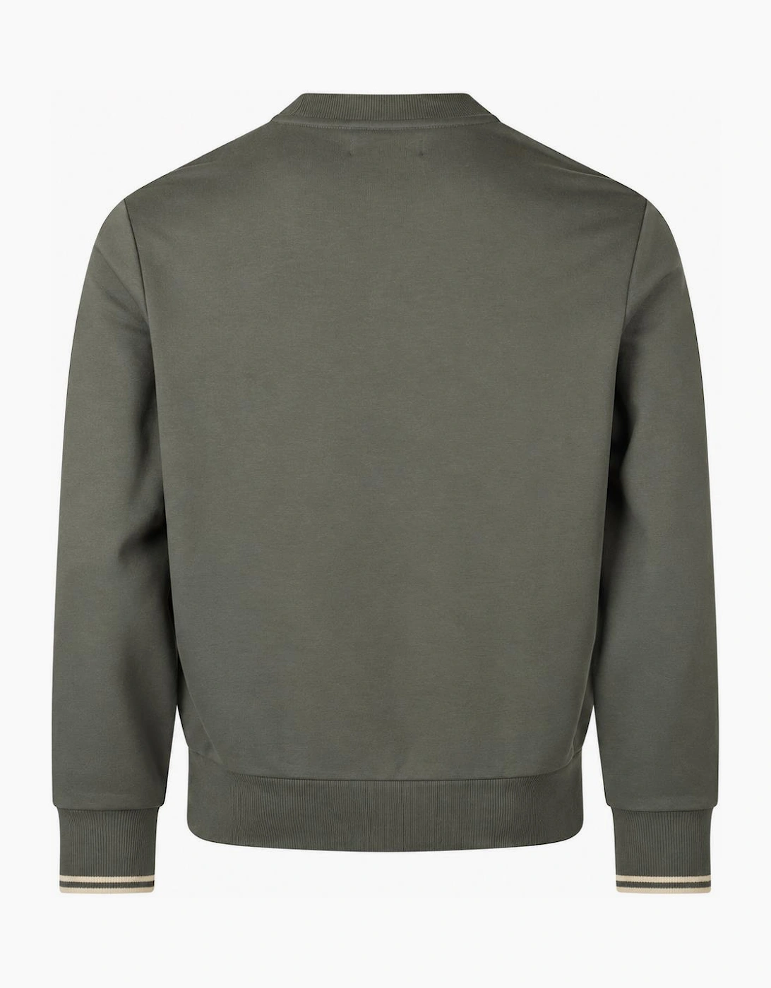Fred Perry Crew Neck Sweatshirt Field Green/Oatmeal
