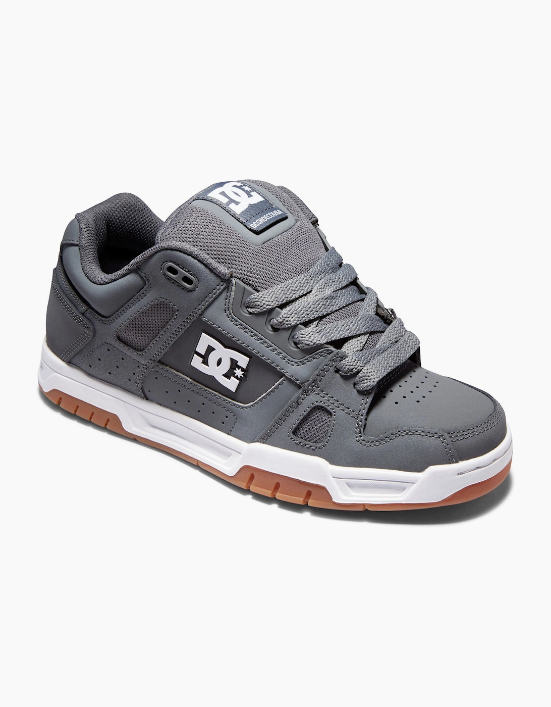 DC Shoes Mens Stag Low Rise Suede Leather Skate Trainers