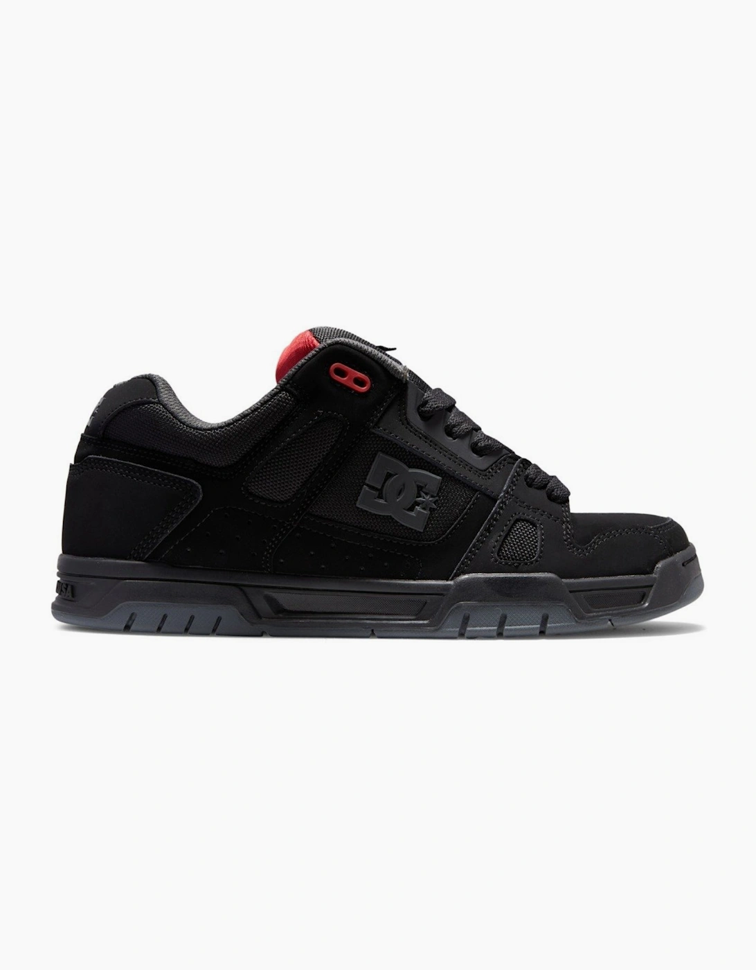 DC Shoes Mens Stag Low Rise Suede Leather Skate Trainers