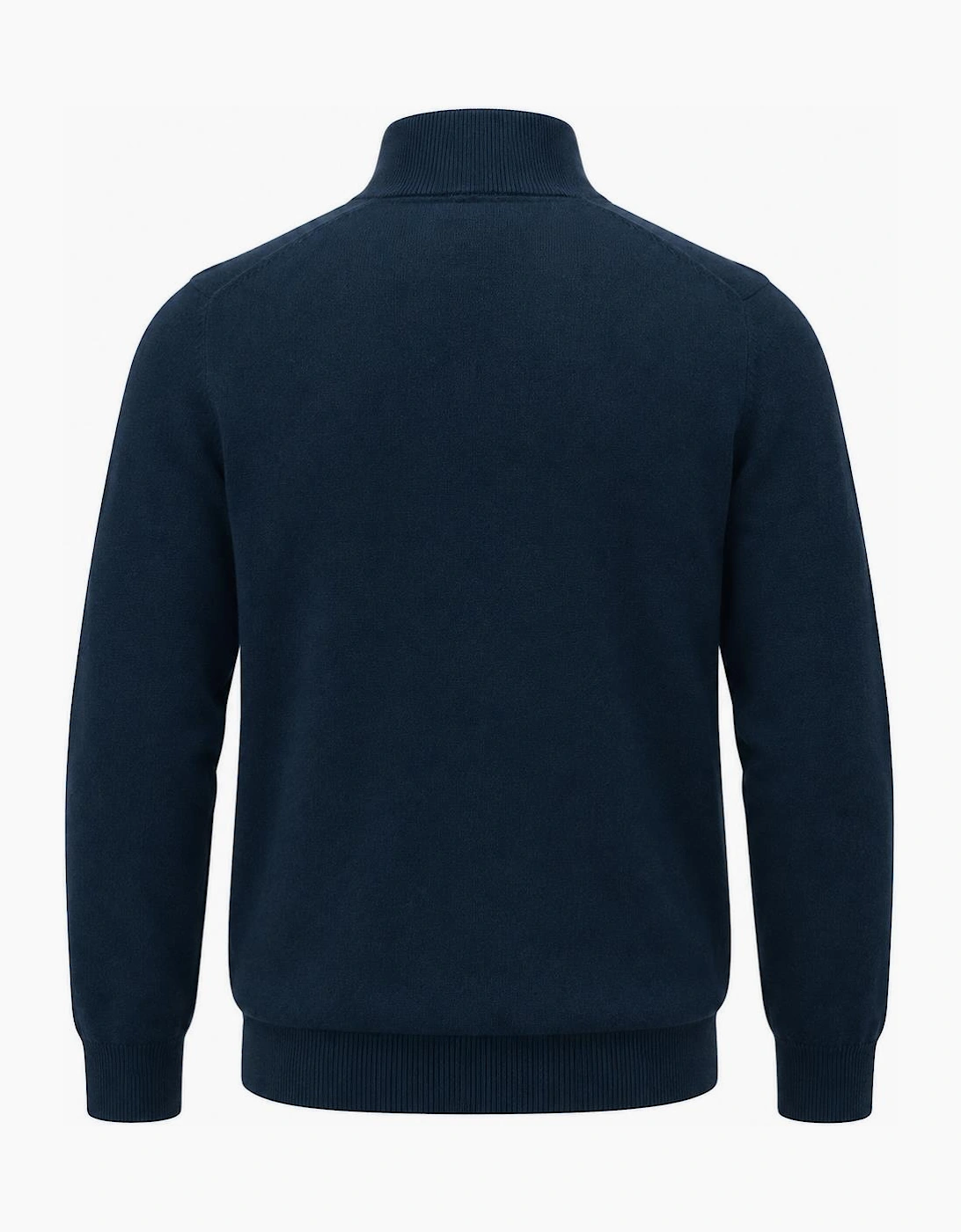 Lyle & Scott Cotton Merino Quarter Zip Jumper Dark Navy
