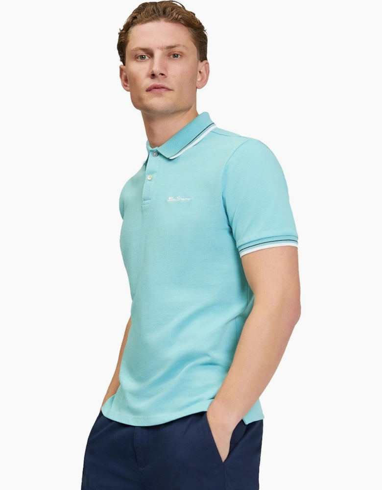 Ben Sherman Mens Signature Pique Short Sleeve Polo Shirt