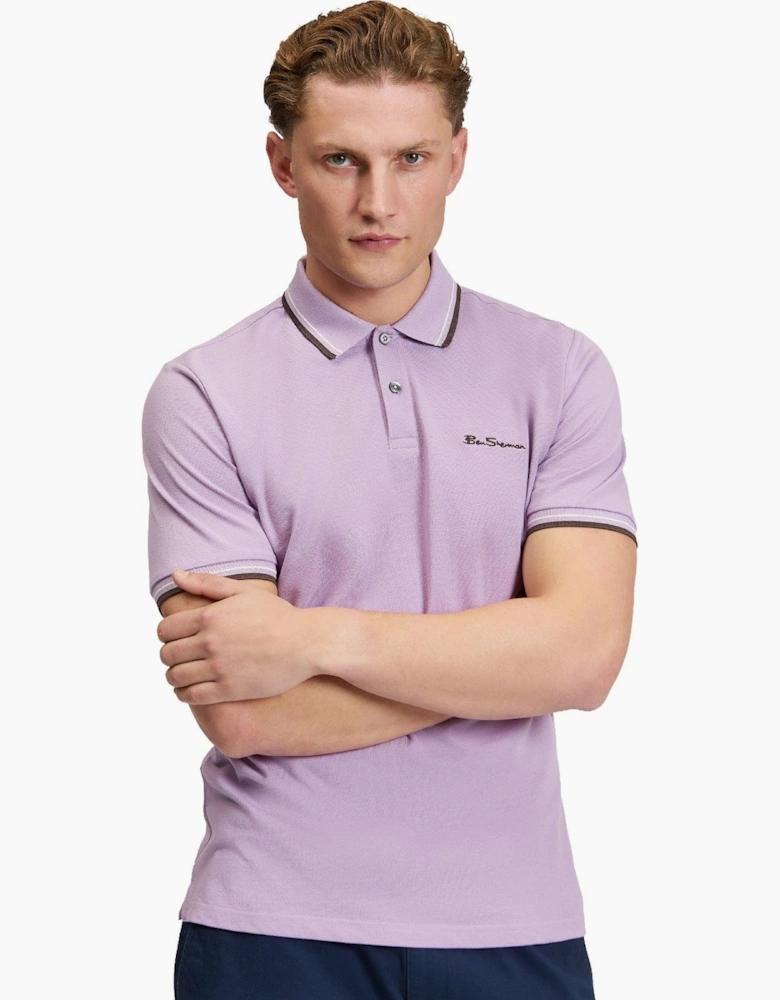 Ben Sherman Mens Signature Pique Short Sleeve Polo Shirt