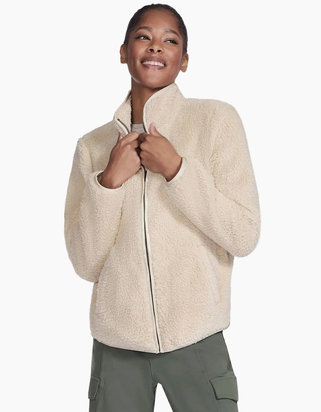 Skechers Skech-Sherpa Women's Natural Fleece Jacket