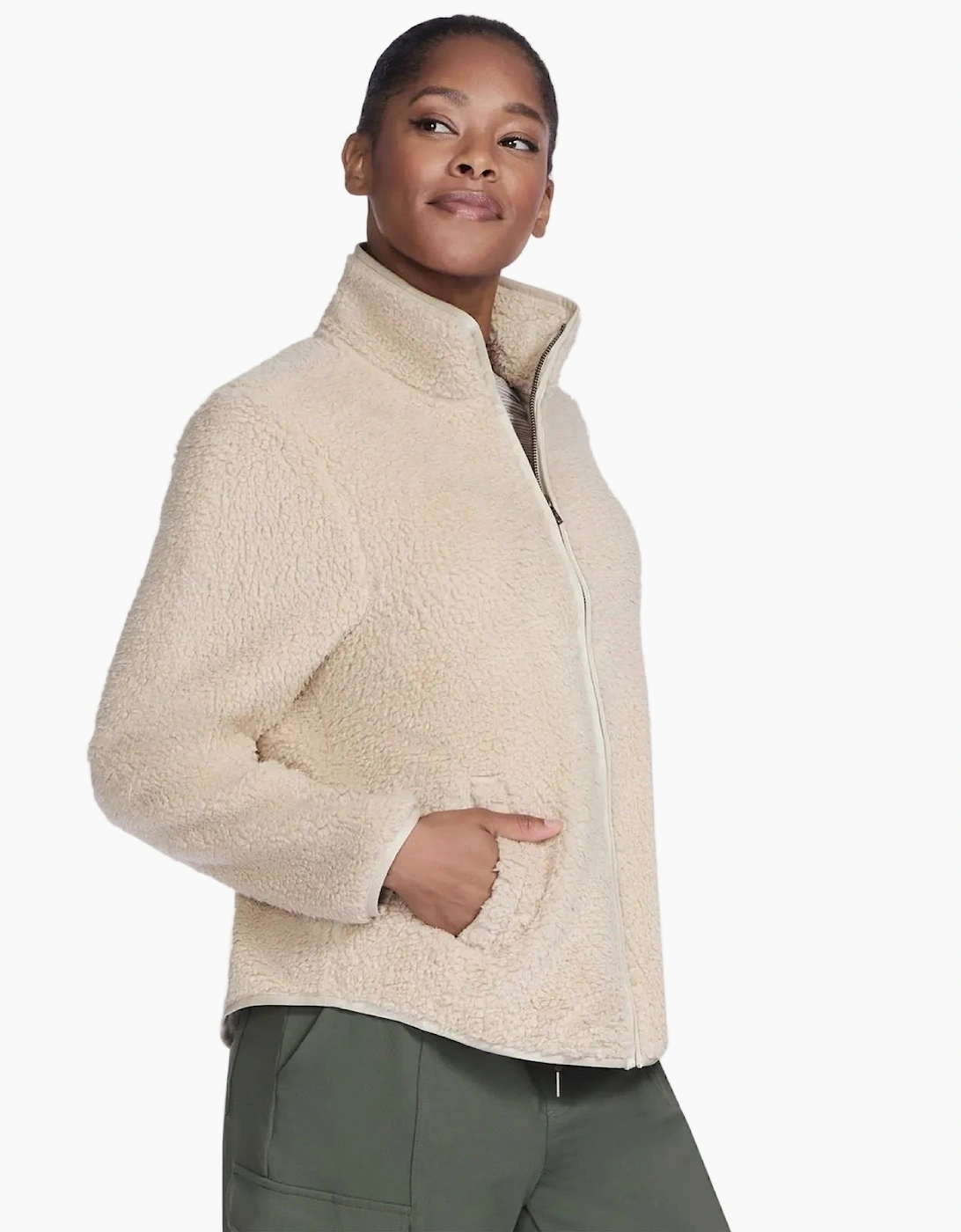Skechers Skech-Sherpa Women's Natural Fleece Jacket