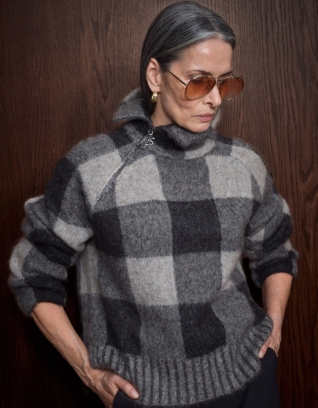 Maija check knit