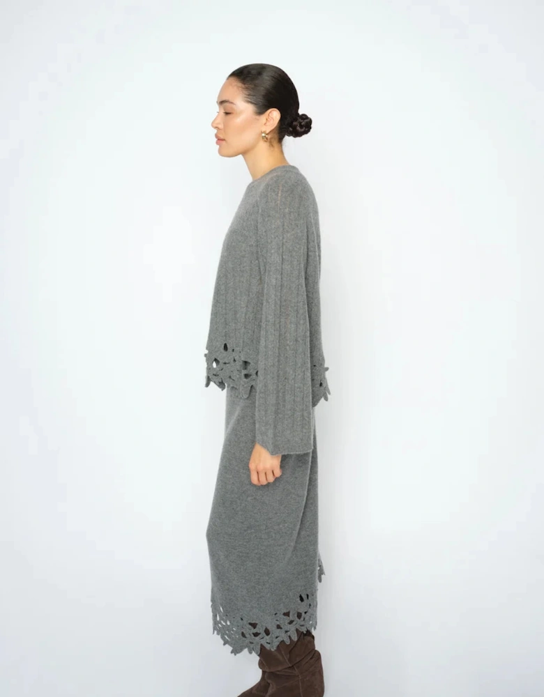 Liora lace knit skirt