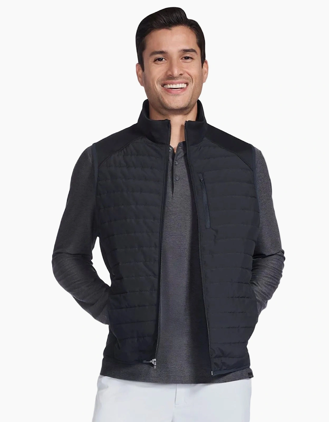 Skechers GOShield Hybrid Vest Men's Black Gilets