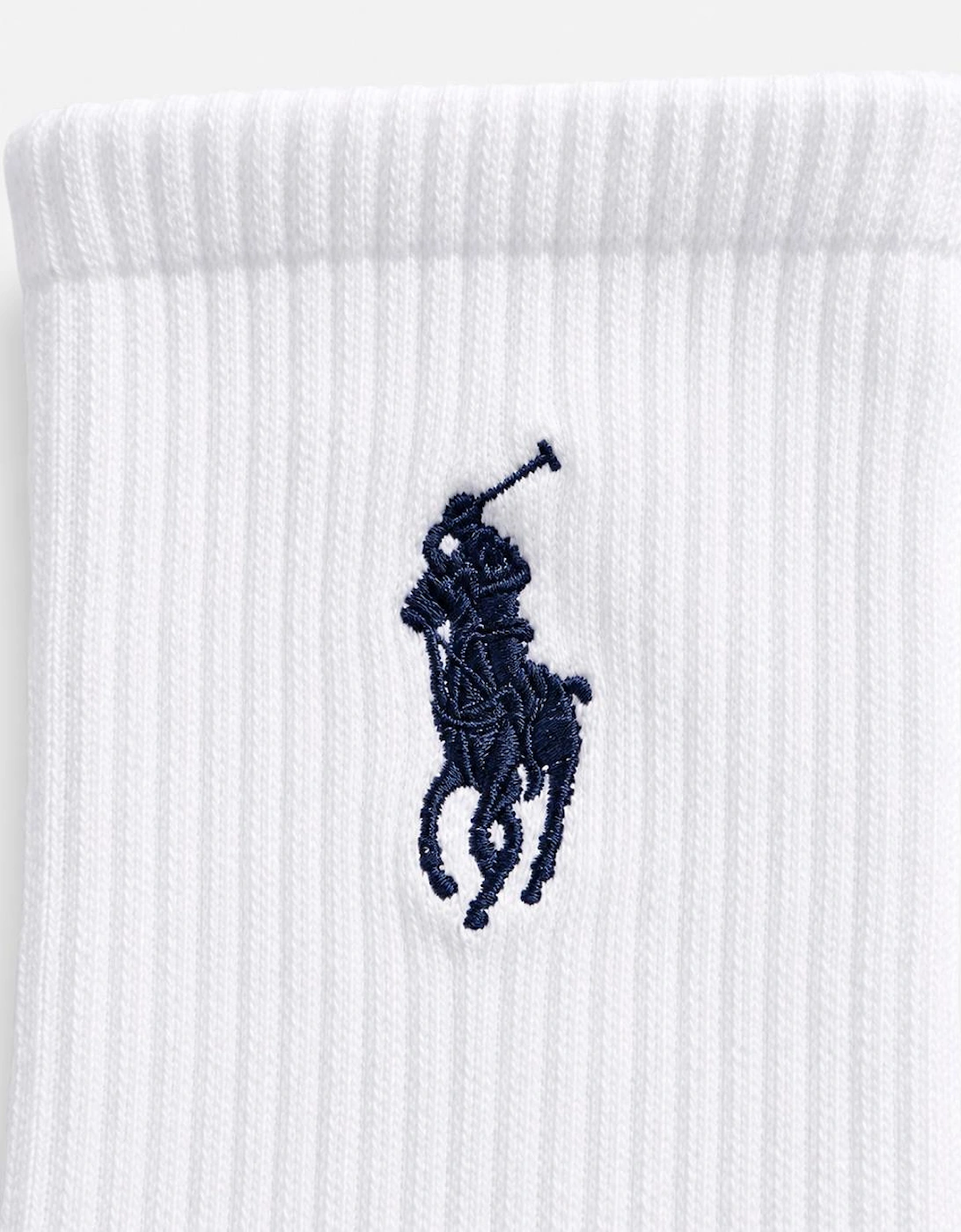 Polo Ralph Lauren EMBROIDBIGPP Mens Crew Socks White