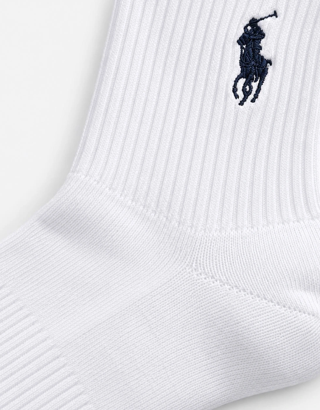 Polo Ralph Lauren EMBROIDBIGPP Mens Crew Socks White