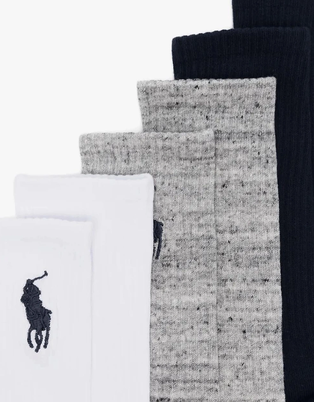 Polo Ralph Lauren EMBROIDBIGPP Mens Crew Socks Navy Assorted