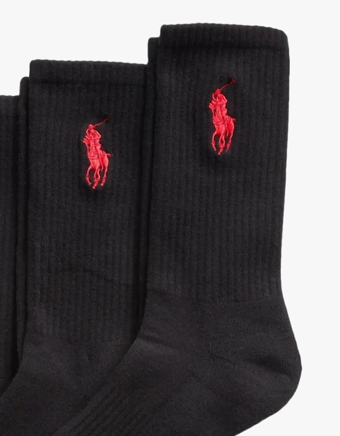Polo Ralph Lauren EMBROIDBIGPP Mens Crew Socks Black