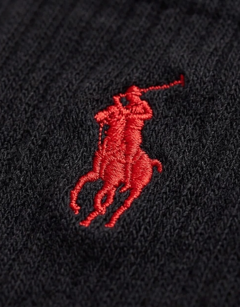 Polo Ralph Lauren EMBROIDBIGPP Mens Crew Socks Black