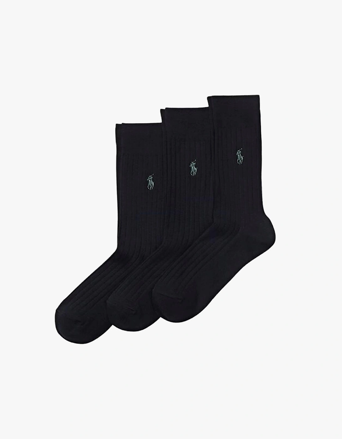 Polo Ralph Lauren EGYPT RIB Mens Crew Socks Black