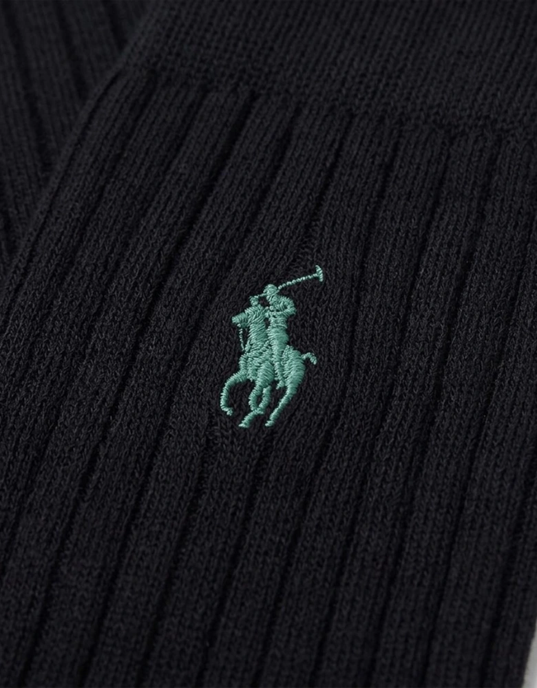 Polo Ralph Lauren EGYPT RIB Mens Crew Socks Black