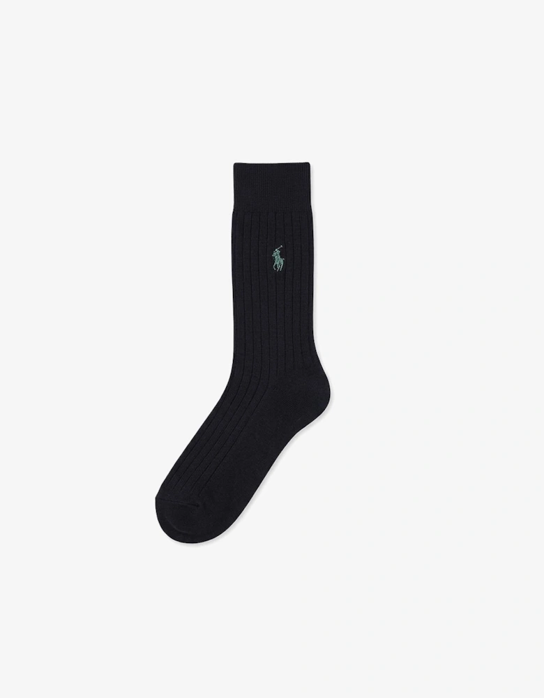 Polo Ralph Lauren EGYPT RIB Mens Crew Socks Black