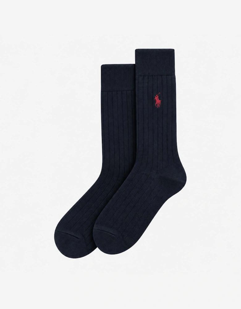 Polo Ralph Lauren EGYPT RIB Mens Crew Socks Navy