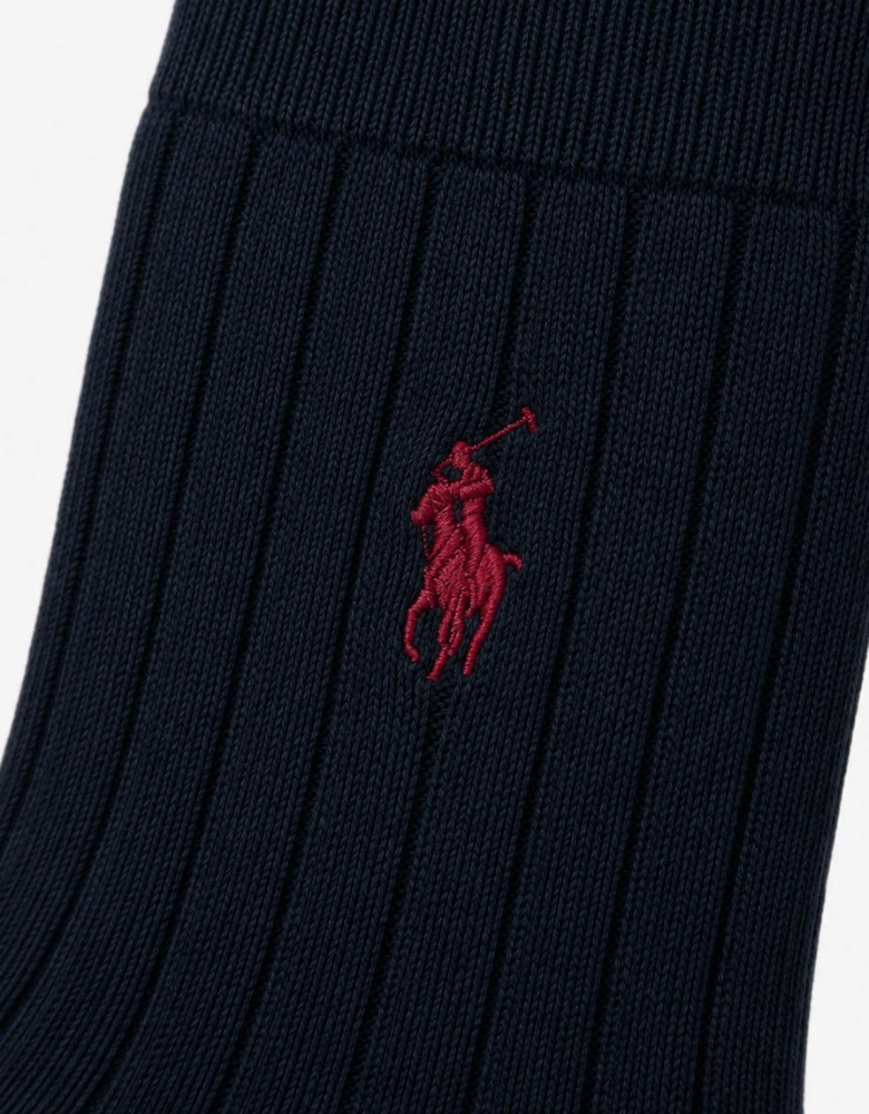 Polo Ralph Lauren EGYPT RIB Mens Crew Socks Navy