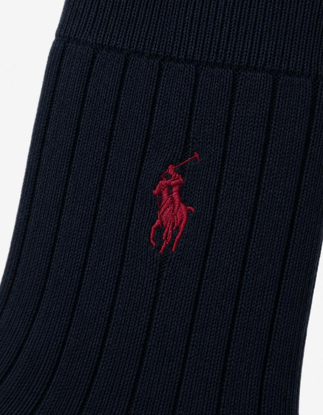 Polo Ralph Lauren EGYPT RIB Mens Crew Socks Navy