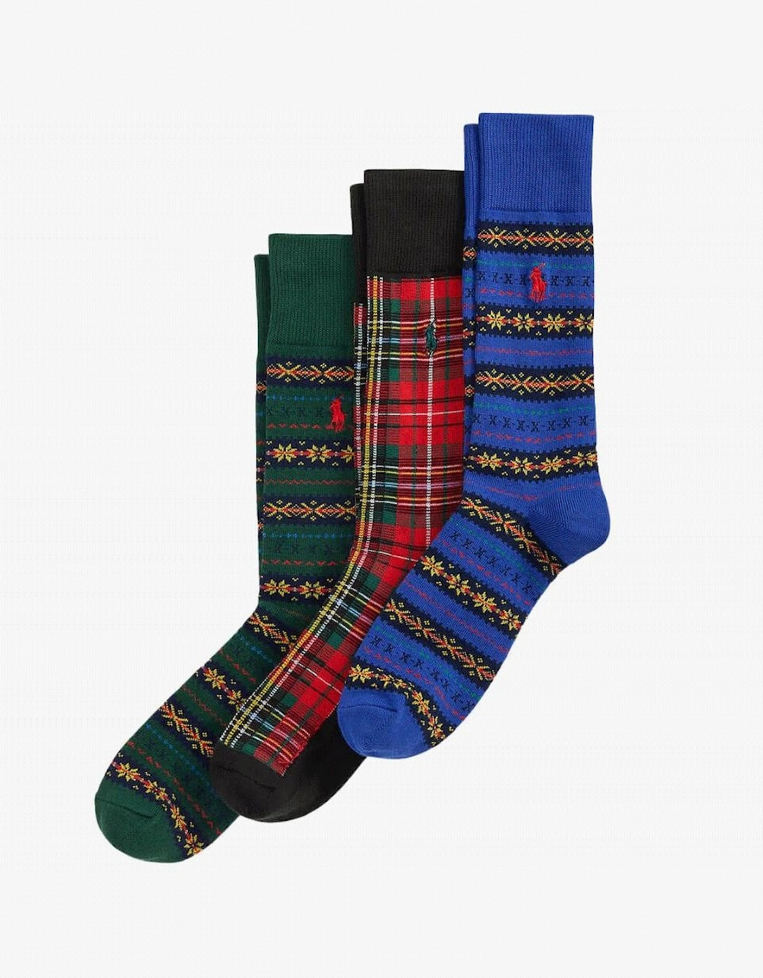 Polo Ralph Lauren Socks Mens Crew Socks Black Multi