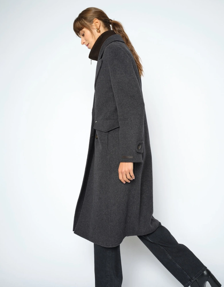 Luisa mock neck coat