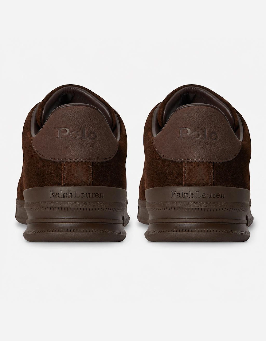 Polo Ralph Lauren HRT CRT III Mens Court Trainers Dark Chocolate