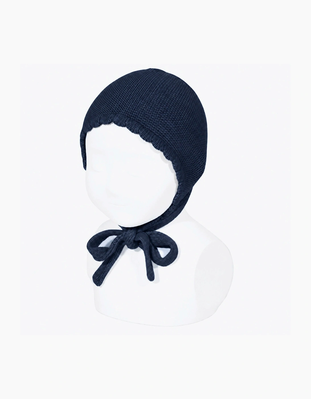 Navy 480 Knit Tie Bonnet