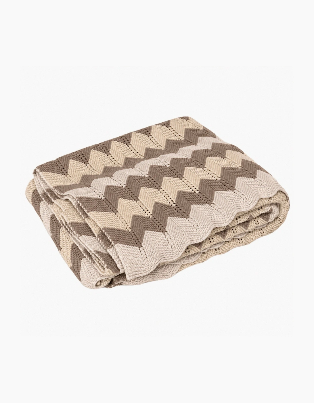 Sand Knit Zig Zag Blanket