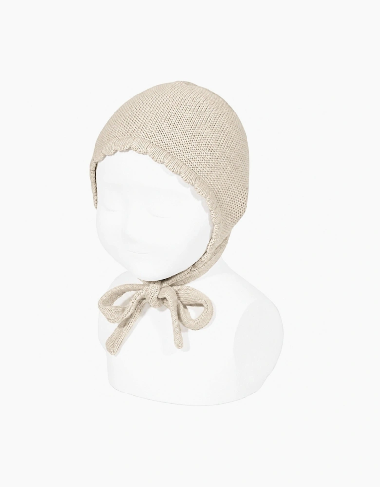Linen 304 Knit Tie Bonnet